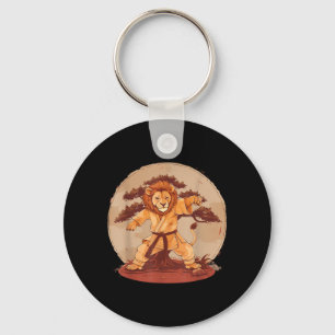 Karate Lion Bonsai Tree MMA Kickboxing Taekwondo Key Ring