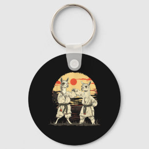Karate Llama MMA Martial Arts Kickboxing Judo Key Ring