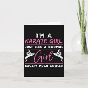 Karate Lover Athlete Women Gift Karate Card