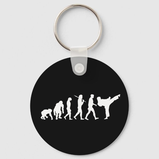 Karate lovers Dojo training gift Key Ring (Front)