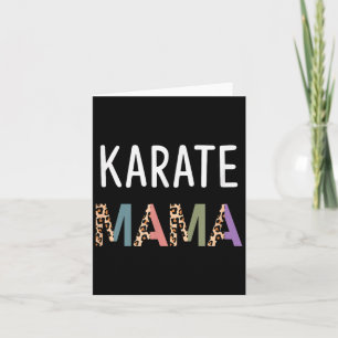 Karate Mama Martial Art Women Gift - Funny Karate Card