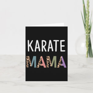 Karate Mama Martial Art Women Gift - Funny Karate Card