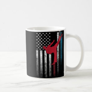 Karate Martial Arts - 4th of July American Flag Coffee Mug