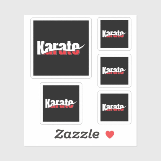 Karate Martial Arts Abstract Swish (Sheet)