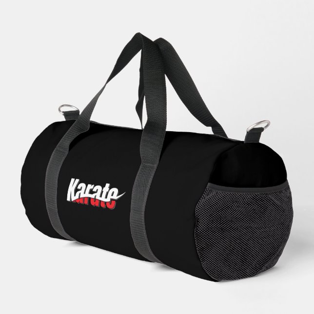 Karate Martial Arts Abstract Swish Duffle Bag (Right Corner)