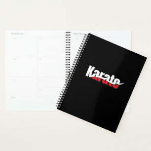 Karate Martial Arts Abstract Swish Planner