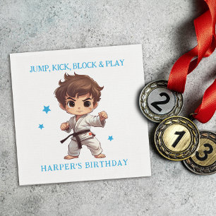 Karate Martial Arts Birthday Party Napkin