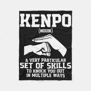 Karate Martial Arts Black Belt Comt Sports Fighter Fleece Blanket