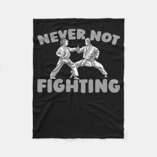 Karate Martial Arts Fighter - Karate 1  Fleece Blanket