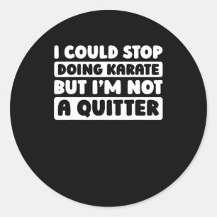 Karate Martial Arts - Fighter Karate Classic Round Sticker