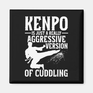 Karate Martial Arts Girl Lady Kenpo School Fighter Magnet