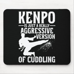Karate Martial Arts Girl Lady Kenpo School Fighter Mouse Pad