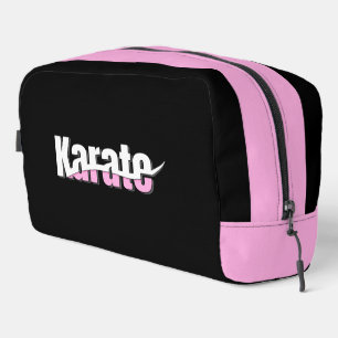 Karate Martial Arts Girly Pink Dopp Kit