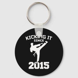 Karate Martial Arts Kicking It Since 2015 Funny Ki Key Ring