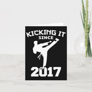 Karate Martial Arts Kicking It Since Funny Kid Bir Card