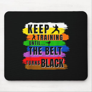 Karate Martial Arts Quotes Martial Artists Black Mouse Pad