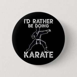 Karate Martial Arts Training Funny Karate Graphic 6 Cm Round Badge