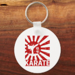 Karate Martial Arts with Japanese Vintage Design Key Ring<br><div class="desc">Karate martial arts with fighters retro design. Japanese vintage Karate artwork for amateur martial artists and all black belts. Karate the Japanese martial art for winners and Judo athletes. Karate Japanese martial arts vintage souvenir. Karate athlete and hobby jiu-jitsu fighter design. For Karate friends, coaches and trainers with black belts...</div>