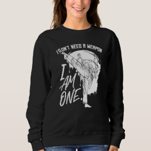Karate Martial Fight Taekwondo Headkick Box 1 Sweatshirt