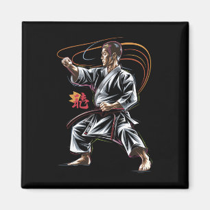 Karate Master In Action For Martial Arts Fans Magnet