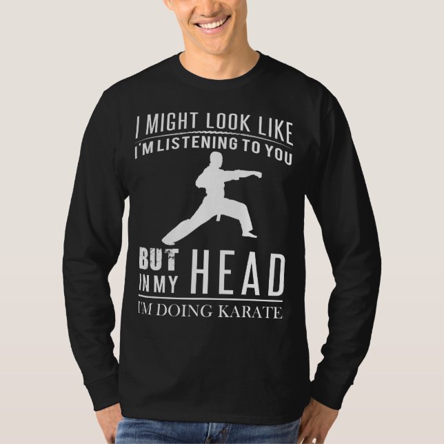 Karate Mastermind Tee - Silent Focus, Hidden Kicks (Front)