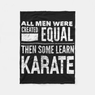 Karate Men Martial Arts Sensei Funny Statement For Fleece Blanket