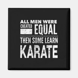 Karate Men Martial Arts Sensei Funny Statement For Magnet