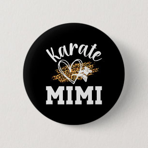 Karate Mimi Leopard Karate Mimi Grandma 6 Cm Round Badge