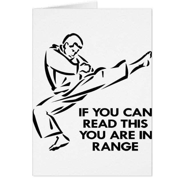 Karate, MMA, You ARE In Range (Front)