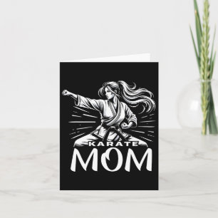 Karate Mom Martial Arts Mother Family Bonding  Card