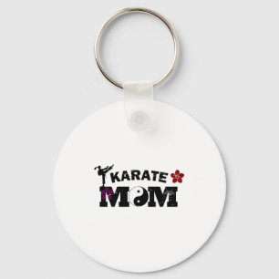 Karate Mom T Shirt Key Ring
