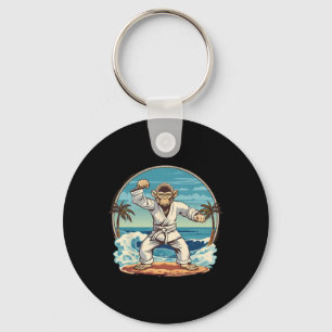 Karate Monkey Beach Kickboxing Jiu-jitsu Mma Marti Key Ring