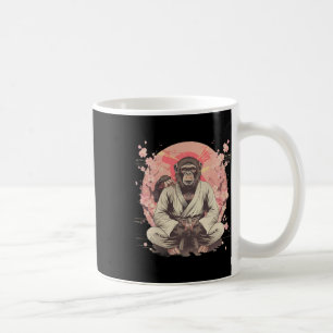 Karate Monkey Jiu-jitsu Mma Martial Arts Sakura Ki Coffee Mug