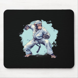 Karate Monkey Martial Arts Kickboxing Judo Mma Mon Mouse Pad
