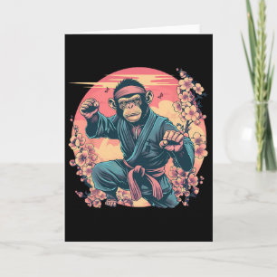 Karate Monkey Sakura Jiu-jitsu Mma Martial Arts Ki Card
