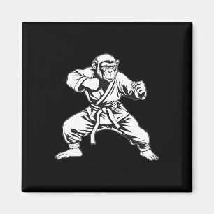 Karate Monkey Taekwondo Kickboxing Mma Judo Monkey Magnet