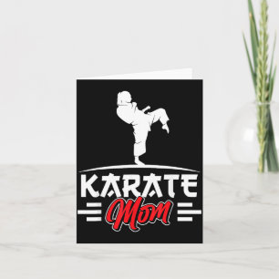 Karate Mum Belt Fighter Martial Arts Coach Mother Card