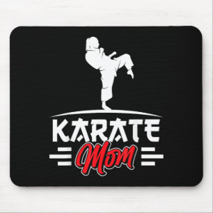 Karate Mum Belt Fighter Martial Arts Coach Mother Mouse Pad
