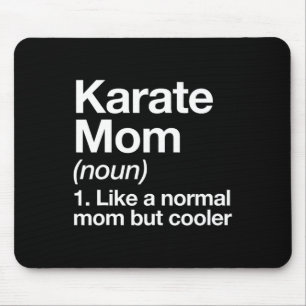 Karate Mum Definition Funny And Sy Sports Mouse Pad