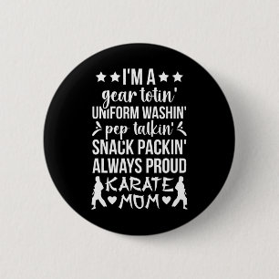 Karate Mum Definition Karate Mother Karate Mama 6 Cm Round Badge