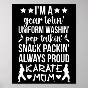 Karate Mum Definition Karate Mother Karate Mama  Poster