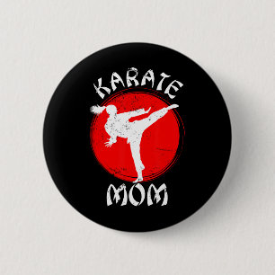 Karate Mum Karate  6 Cm Round Badge