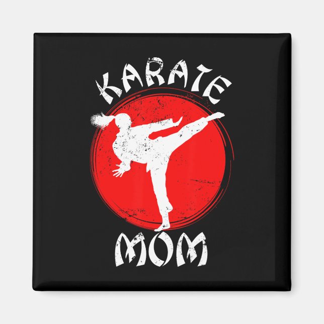 Karate Mum Karate  Magnet (Front)