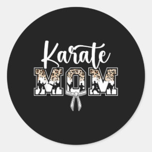 Karate Mum Karate Mama Karate Mother Classic Round Sticker