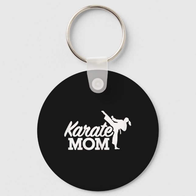 Karate Mum  Key Ring (Front)