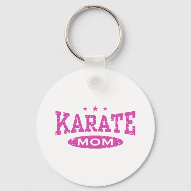 Karate Mum Key Ring (Front)