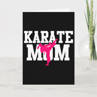 Karate Mum Mother's Day Martial Arts Kickboxing Ta Card