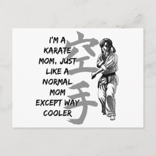 Karate Mum Postcard