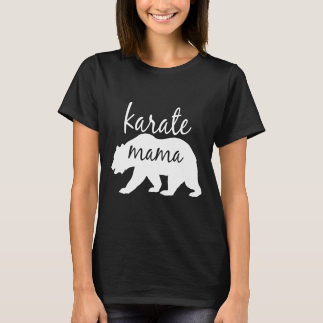 Karate Mum T Shirt Perfect Gift For Mum Women  (Front)