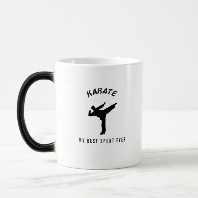 Karate my best sport ever magic mug (Left)